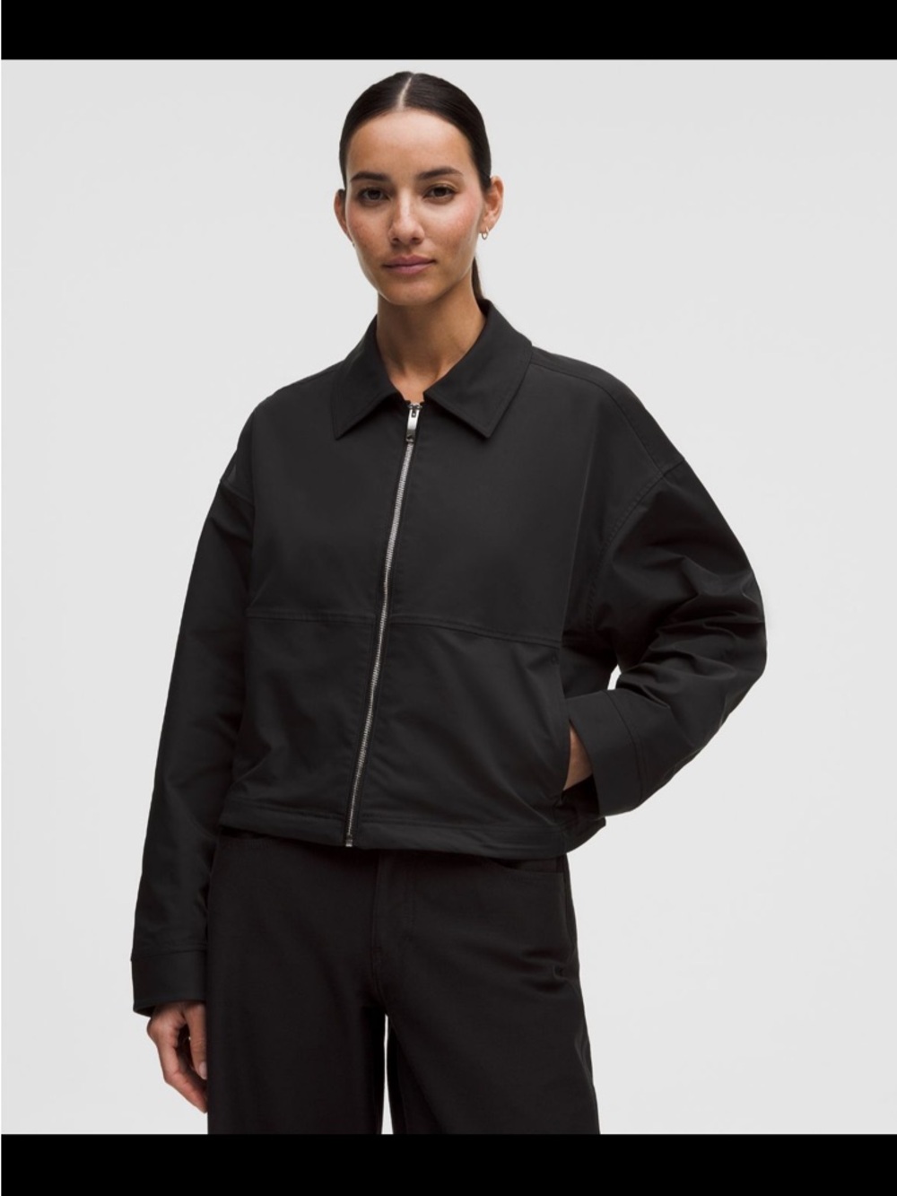 lululemon athletica twill collared jacket
